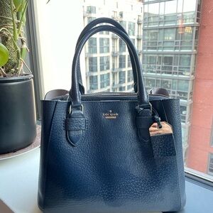 Kate Spade Navy Leather Satchel